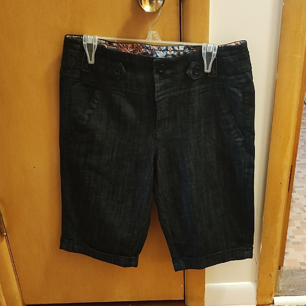 Women's Black Denim Shorts
